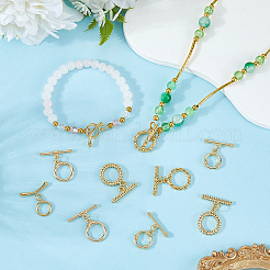 10Pcs 5 Styles Brass Toggle Clasps for Necklace Bracelet Accessories&nbsp;KK-SC0007-42