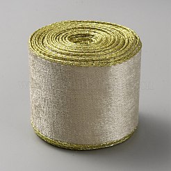 10 Yards Single Face Velvet Wired Ribbon&nbsp;SRIB-WH0011-133B