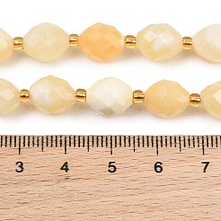 Natural Yellow Jade Beads Strands&nbsp;GG-CBA702E-B01