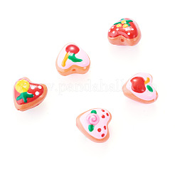 5Pcs 5 Colors Baking Paint Glass Enamel Beads&nbsp;LAMP-TA0002-62