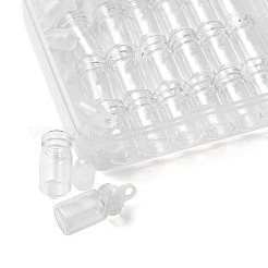 20Pcs Glass Bottle Pendant Decorations&nbsp;CON-FS0001-06