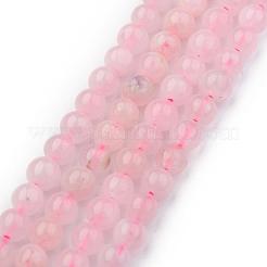 Natural Rose Quartz Round Beads Strands&nbsp;G-P072-05-4mm