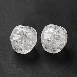 Transparent Crackle Acrylic Beads&nbsp;OACR-L013-012