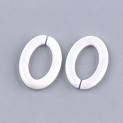 Acrylic Imitation Pearl Linking Rings&nbsp;OACR-S024-40