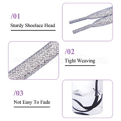 3 Pairs 3 Colors Polyester Cord Shoelace&nbsp;AJEW-TA0002-36A