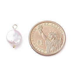 Natural Baroque Pearl Keshi Pearl Pendants&nbsp;X-PALLOY-JF01494-01