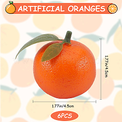 Mini Foam Imitation Orange&nbsp;DJEW-CN0001-30A