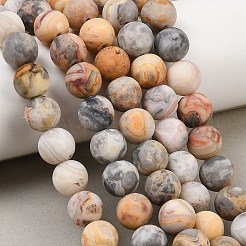 Natural Crazy Lace Agate Beads Strands&nbsp;G-Q462-10mm-12