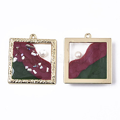 Epoxy Resin Pendants&nbsp;RESI-S381-09C