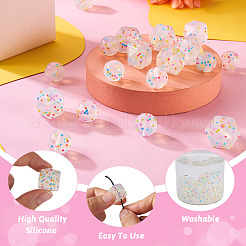 20Pcs 2 Styles Silicone Beads&nbsp;SIL-TA0001-23