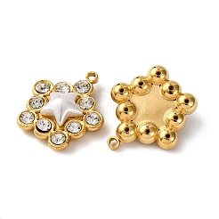 304 Stainless Steel Rhinestone Pendants&nbsp;STAS-L299-06G