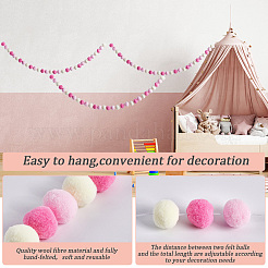 Cotton Christmas Pompom Ball String Ornaments&nbsp;AJEW-WH20020-101B