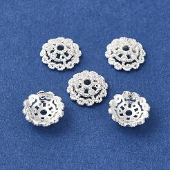 Rack Plating Brass Beads Caps&nbsp;KK-B088-03B-S
