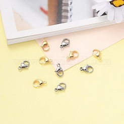 2 Colors 304 Stainless Steel Lobster Claw Clasps&nbsp;STAS-AB16-PG