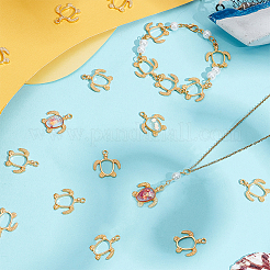 60Pcs Alloy Open Back Bezel Pendants&nbsp;FIND-PH0026-70G
