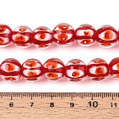 Handmade Lampwork Beads Strands&nbsp;LAMP-N028-20F