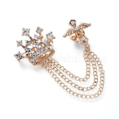 Men's Alloy Brooch Lapel Pin&nbsp;JEWB-D005-06G
