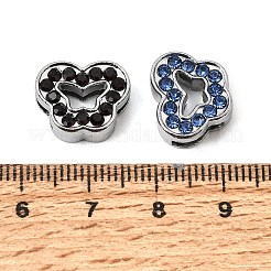 Alloy with Rhinestone Slide Charms&nbsp;RB-NH0002-03P
