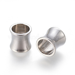 Tarnish Resistant 201 Stainless Steel Large Hole Column Beads&nbsp;STAS-Q175-01