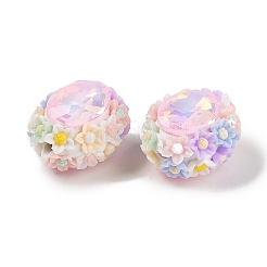 Handmade Luminous Polymer Clay Rhinestone Beads&nbsp;CLAY-H003-05C