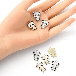 12Pcs 2 Colors Alloy Enamel Pendants&nbsp;ENAM-YW0002-71