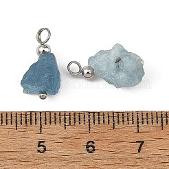 Raw Rough Natural Aquamarine Pendants&nbsp;PALLOY-JF05960