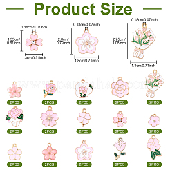 30Pcs 15 Styles Alloy Enamel Pendants&nbsp;ENAM-YW0005-75