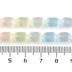 Macaron Color Natural Selenite Beads Strands&nbsp;G-F750-M03-02