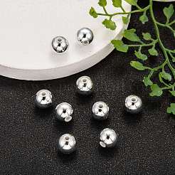 Plating Plastic Acrylic Round Beads&nbsp;PACR-L003-10mm-S