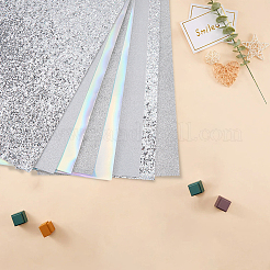 8 Sheets 4 Styles PU Leather Sheets&nbsp;DIY-CL0001-94