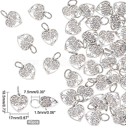 40Pcs Tibetan Style Alloy Pendants&nbsp;FIND-PH0002-60