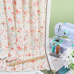 3M Flower Pattern Polyester Fabric&nbsp;DIY-FG0008-78