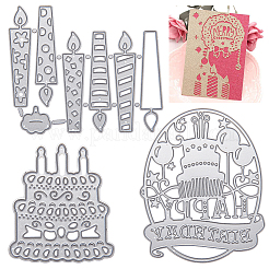 Birthday Candle & Cake Frame Metal Cutting Dies Stencils&nbsp;DIY-GF0001-17