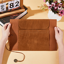 Map & Compass Pattern Leather Pen Bag&nbsp;AJEW-WH0348-59