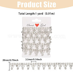 Flower Crystal Glass Rhinestone Cup Chains&nbsp;DIY-GL0005-73