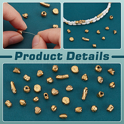 40Pcs 4 Styles 304 Stainless Steel Spacer Beads&nbsp;STAS-PH0005-85