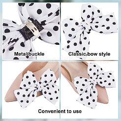2Pcs Bowknot Polyester Shoe Decoration&nbsp;FIND-DR0001-64A
