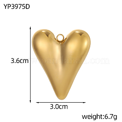304 Stainless Steel Pendants&nbsp;STAS-OY008-48G