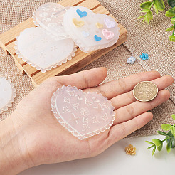 6Pcs 6 Styles DIY Flower & Animal & Heart Shape Nail Art Ornament Silicone Molds&nbsp;DIY-TA0004-22