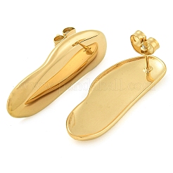 Ion Plating(IP) 304 Stainless Steel Stud Earrings for Women&nbsp;EJEW-S227-41G