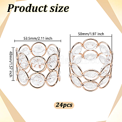 Iron Glass Napkin Rings&nbsp;AJEW-WH0455-343