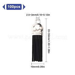 100Pcs Faux Suede Tassel Pendant Decorations&nbsp;FIND-SC0001-95A