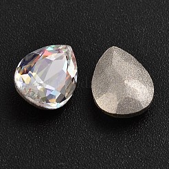 Faceted Teardrop K9 Glass Rhinestone Cabochon&nbsp;RGLA-M006-04B