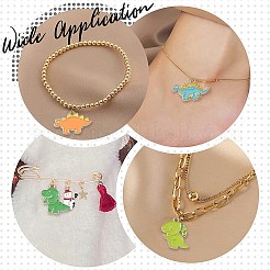 30Pcs 5 Styles Alloy Enamel Pendants&nbsp;ENAM-CJ0005-07
