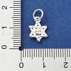 925 Sterling Silver Star of David with Eye Charms&nbsp;STER-M119-11S