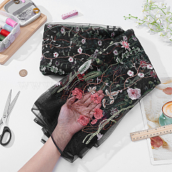 Flower Pattern Polyester Fabrics&nbsp;DIY-WH0656-55B
