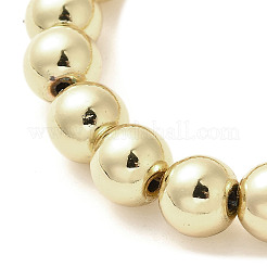 Electroplated Synthetic Magnetic Hematite Beads Strands&nbsp;G-L613-F01-02A