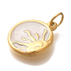 PVD Vacuum Plating 304 Stainless Steel Enamel Pendants&nbsp;STAS-U035-38G