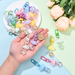 Cloud with Star Acrylic Pendant Decoraions&nbsp;HJEW-YW00184-01