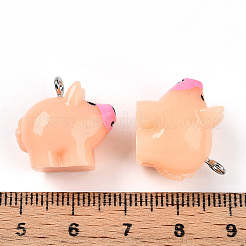 Resin with Iron Pendants&nbsp;RESI-T057-19